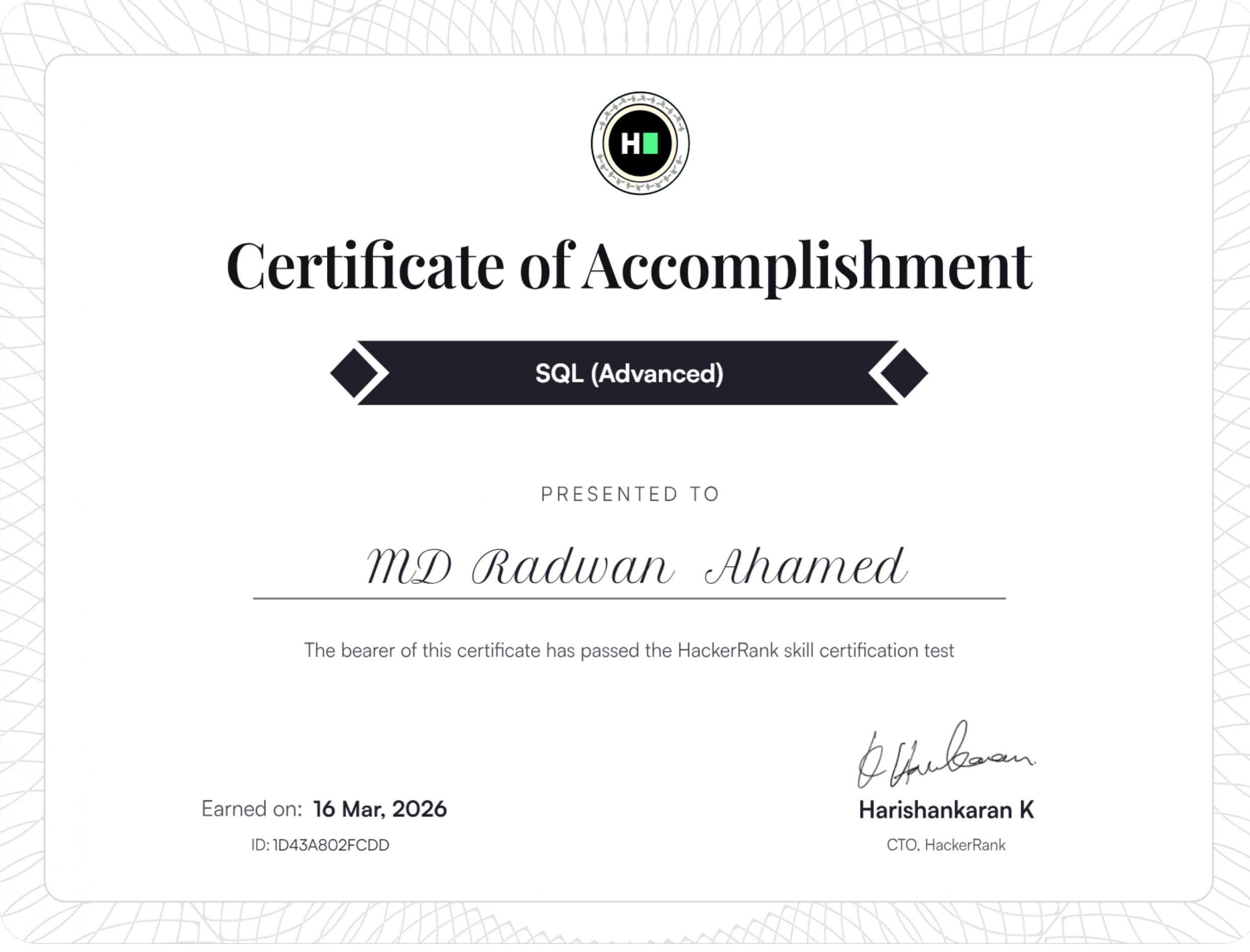 SQL (Advanced)